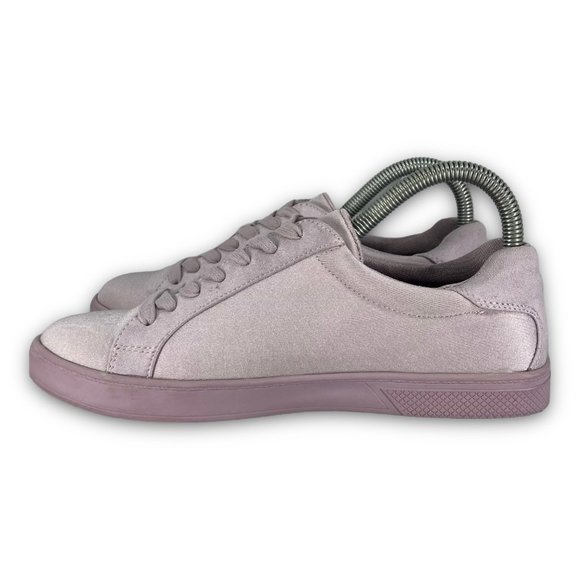 Call It Spring Ferrawet Sneakers Satin Low Top Lace Up Lavender Women 7 - Picture 4 of 11